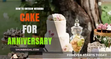 Reviving Your Wedding Cake: A Guide to Perfectly Unthawing for Anniversaries