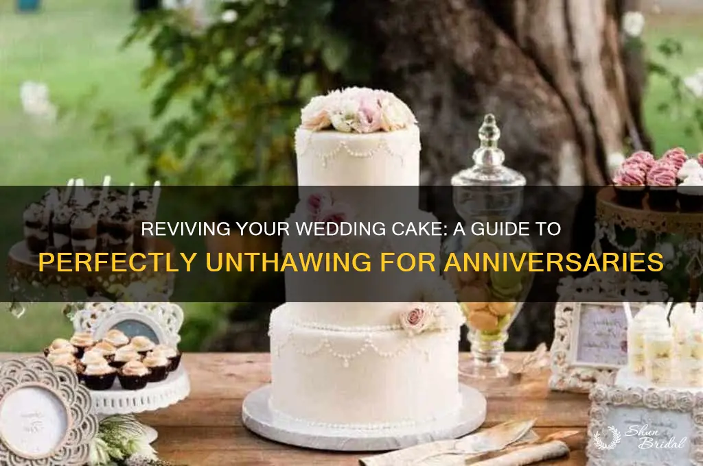 how to unthaw wedding cake for anniversary