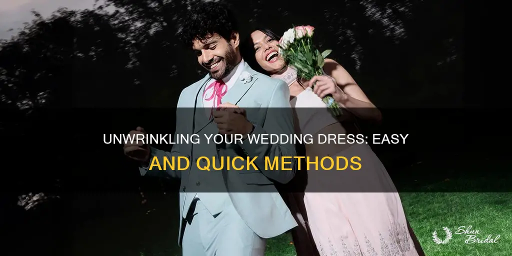 how to unwrinkle a wedding dress