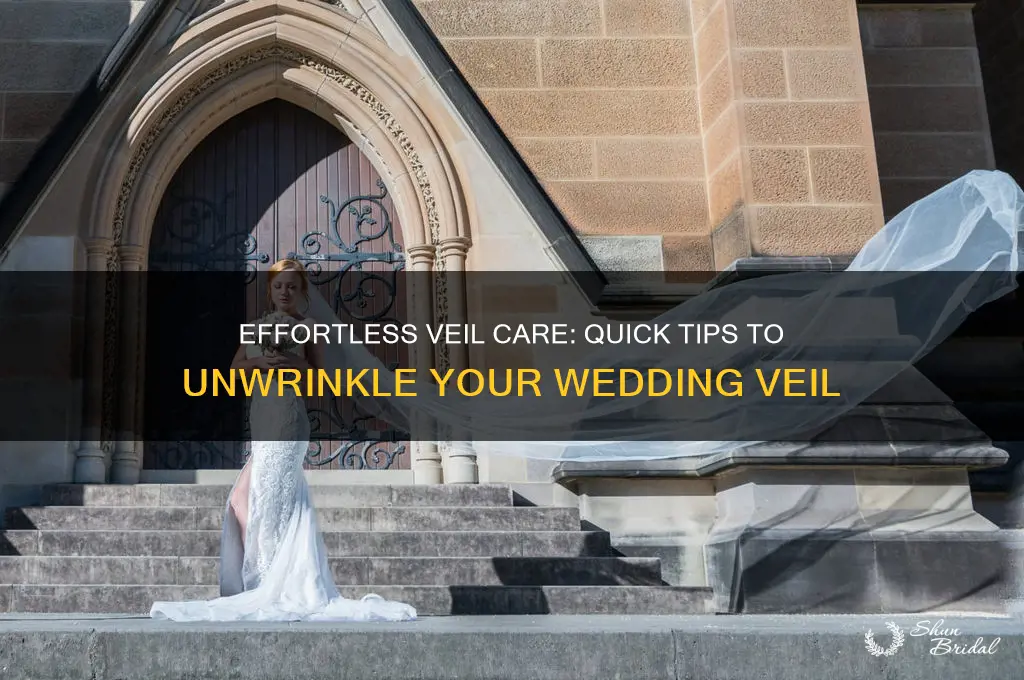 how to unwrinkle a wedding veil