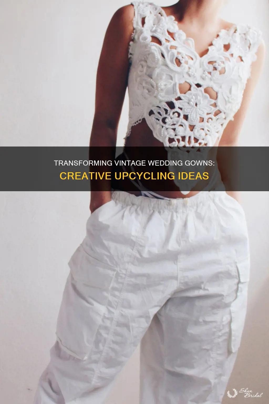 how to upcycle a vintage wedding dress