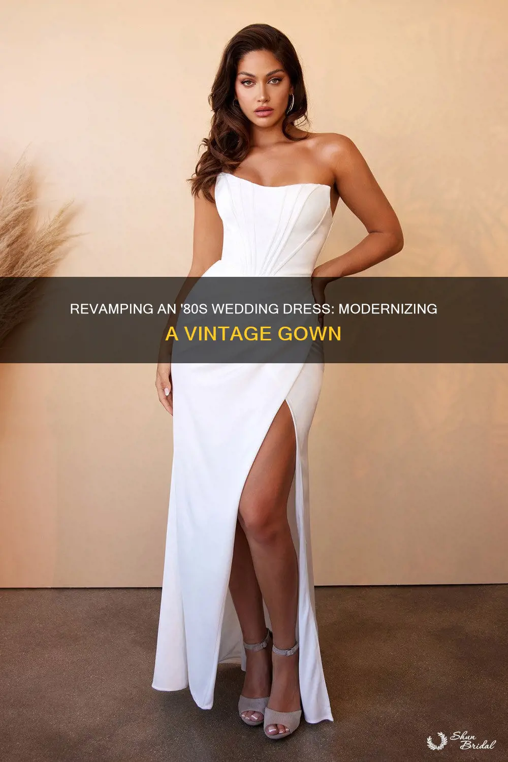 how to update a 1980s wedding dress