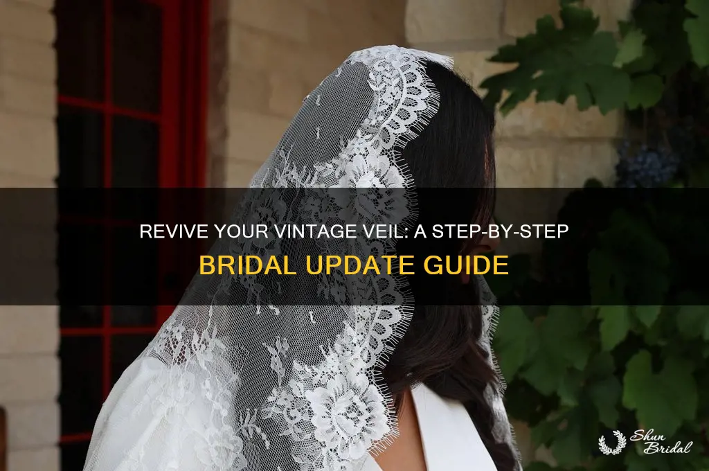 how to update a vintage bridal veil