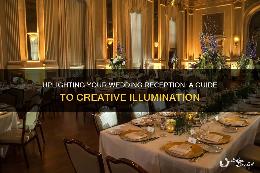 how to uplight a wedding reception