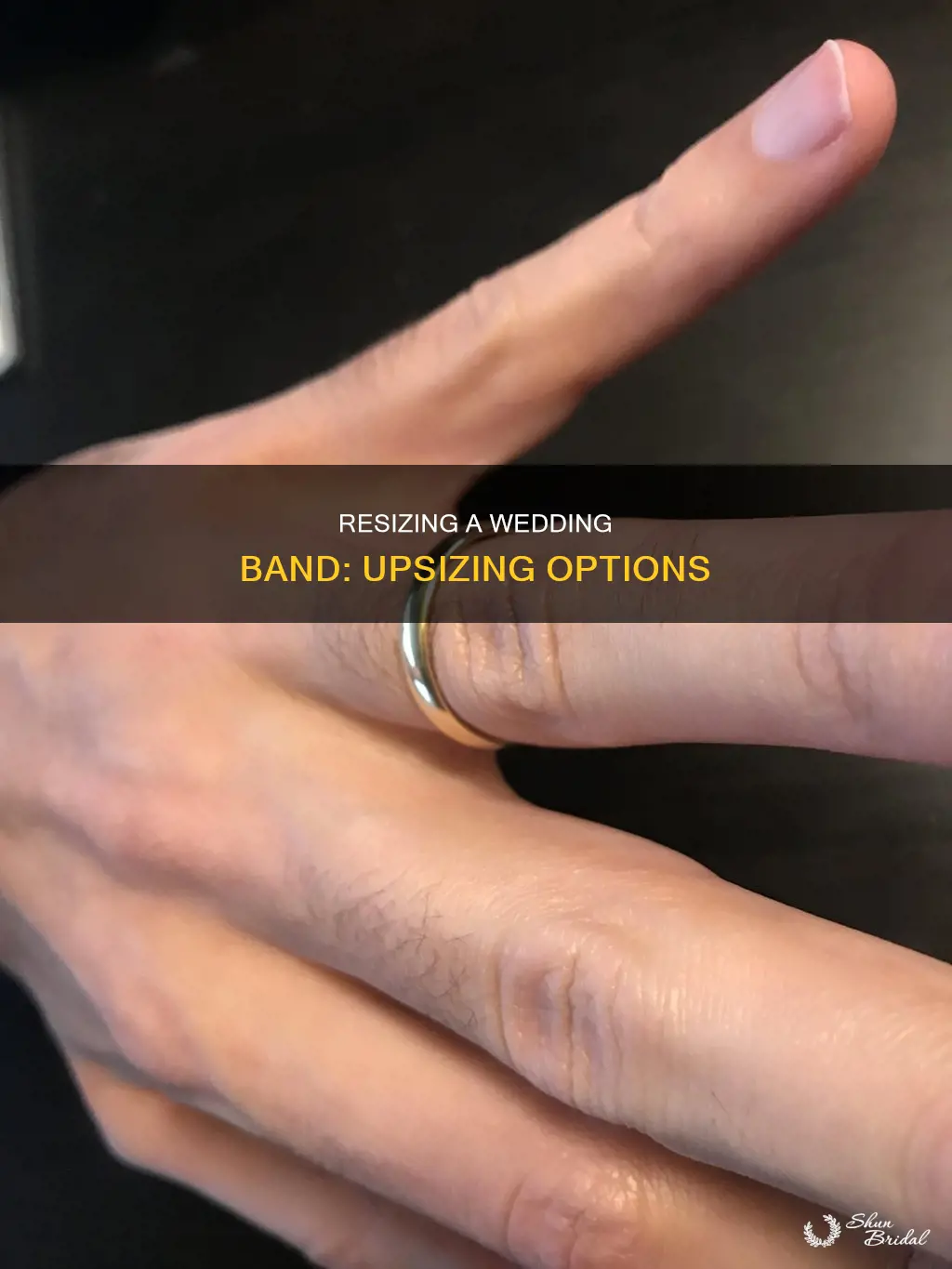 how to upsize a wedding band