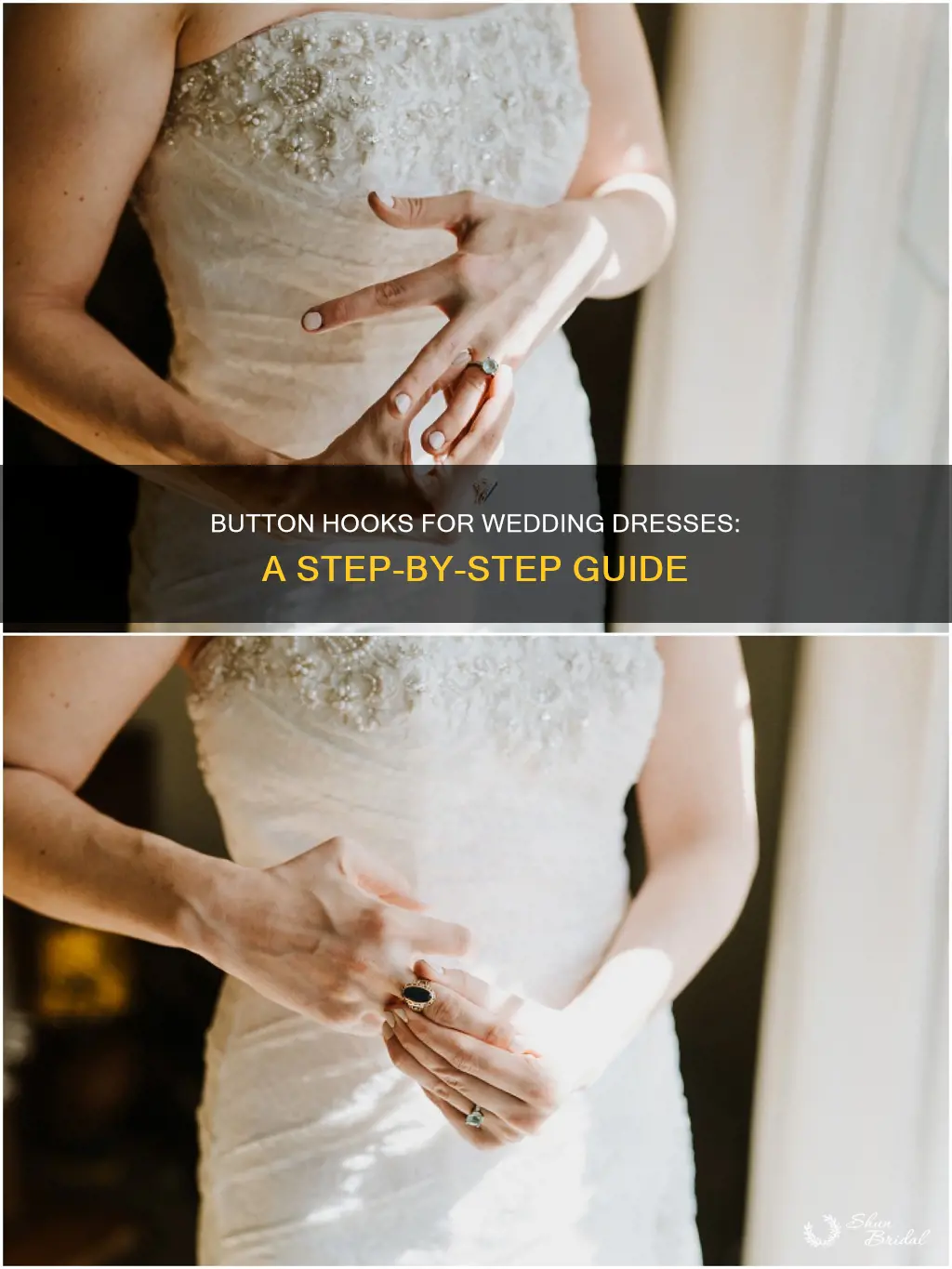 how to use a button hook for wedding dress