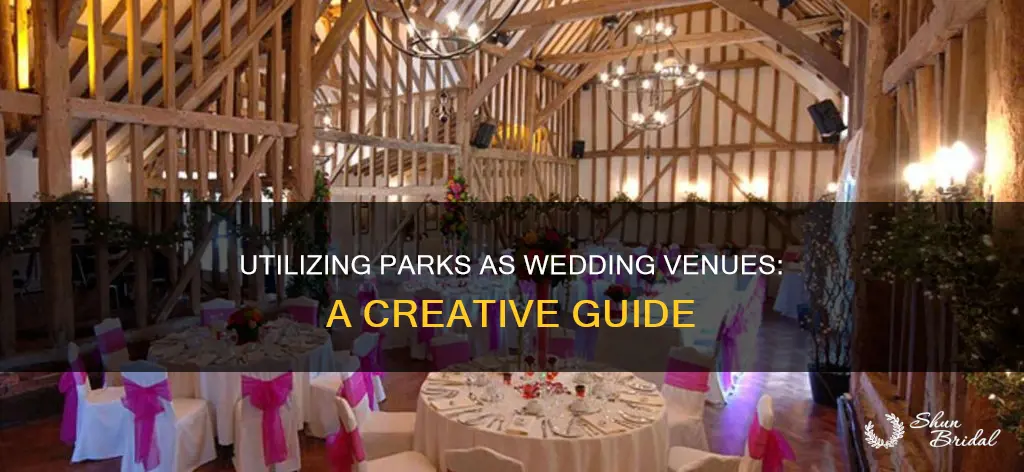 how to use a park as a wedding venue