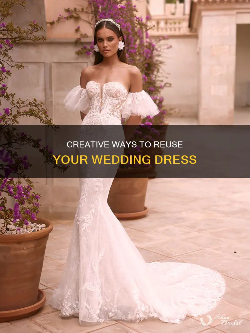 how to use a piece of wedding dress