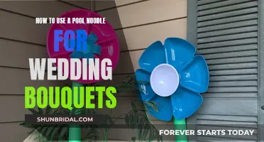 Creative Pool Noodle Hacks for Wedding Bouquets