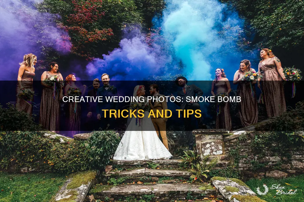 how to use a smoke bomb at wedding