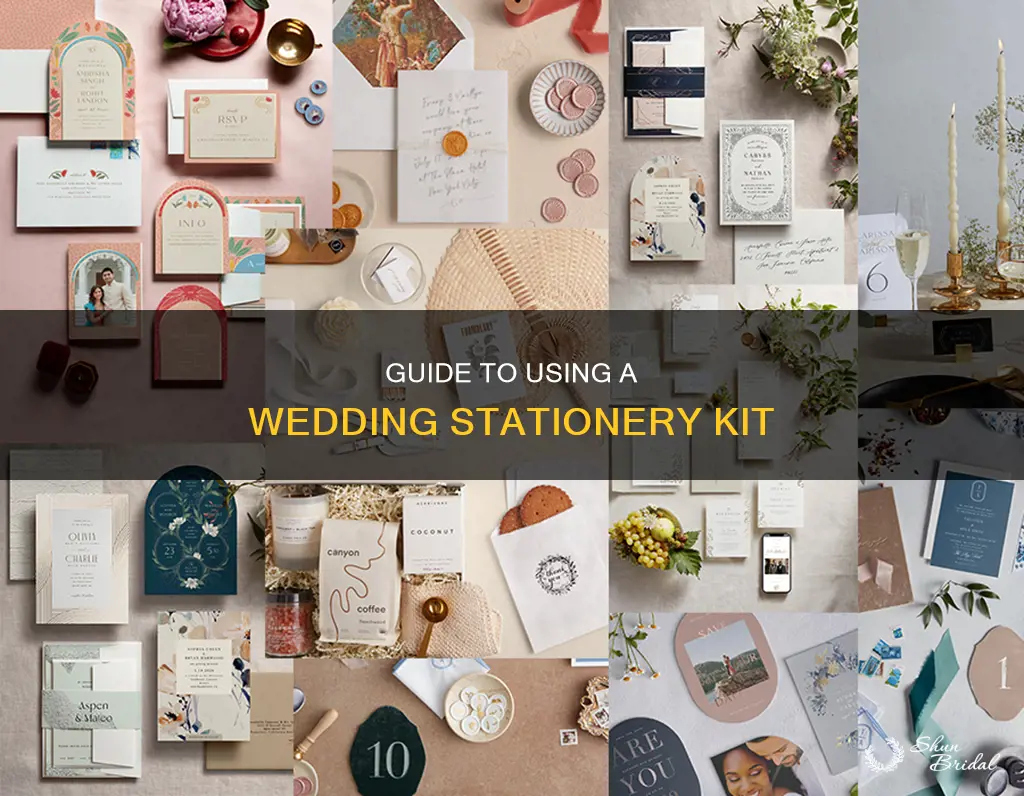 how to use a wedding stationery kit