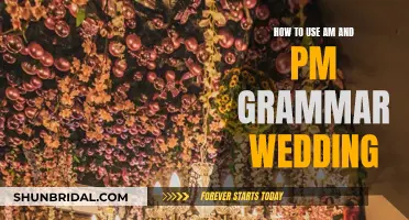 AM and PM Grammar Guide for Your Wedding Day
