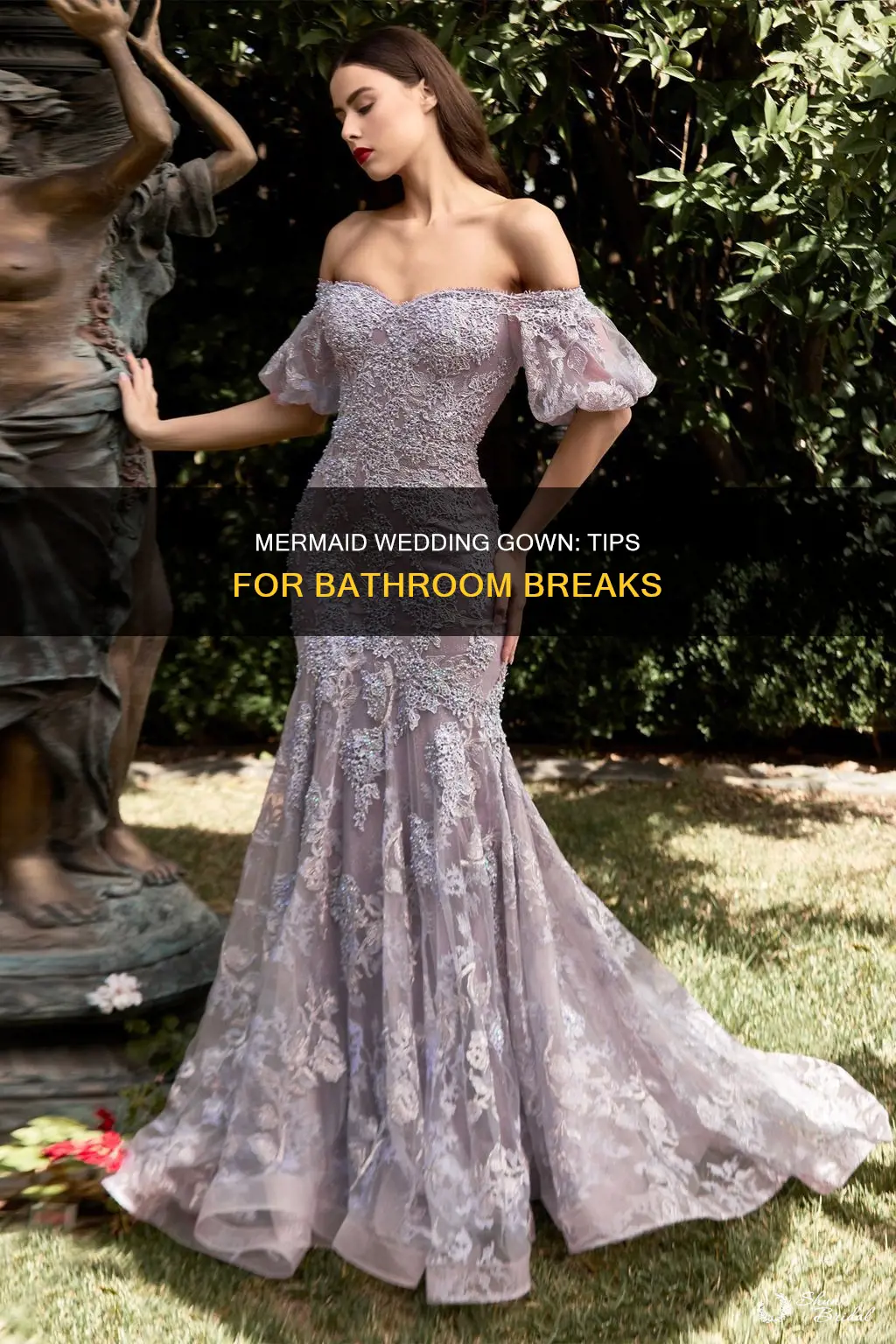 how to use bathroom in mermaid wedding dress