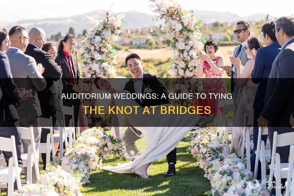 how to use bridges auditorium for you wedding