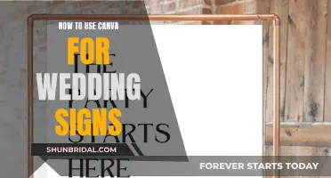 Designing Wedding Signs with Canva: A Beginner's Guide