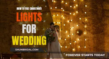 Christmas Lights for a Magical Wedding