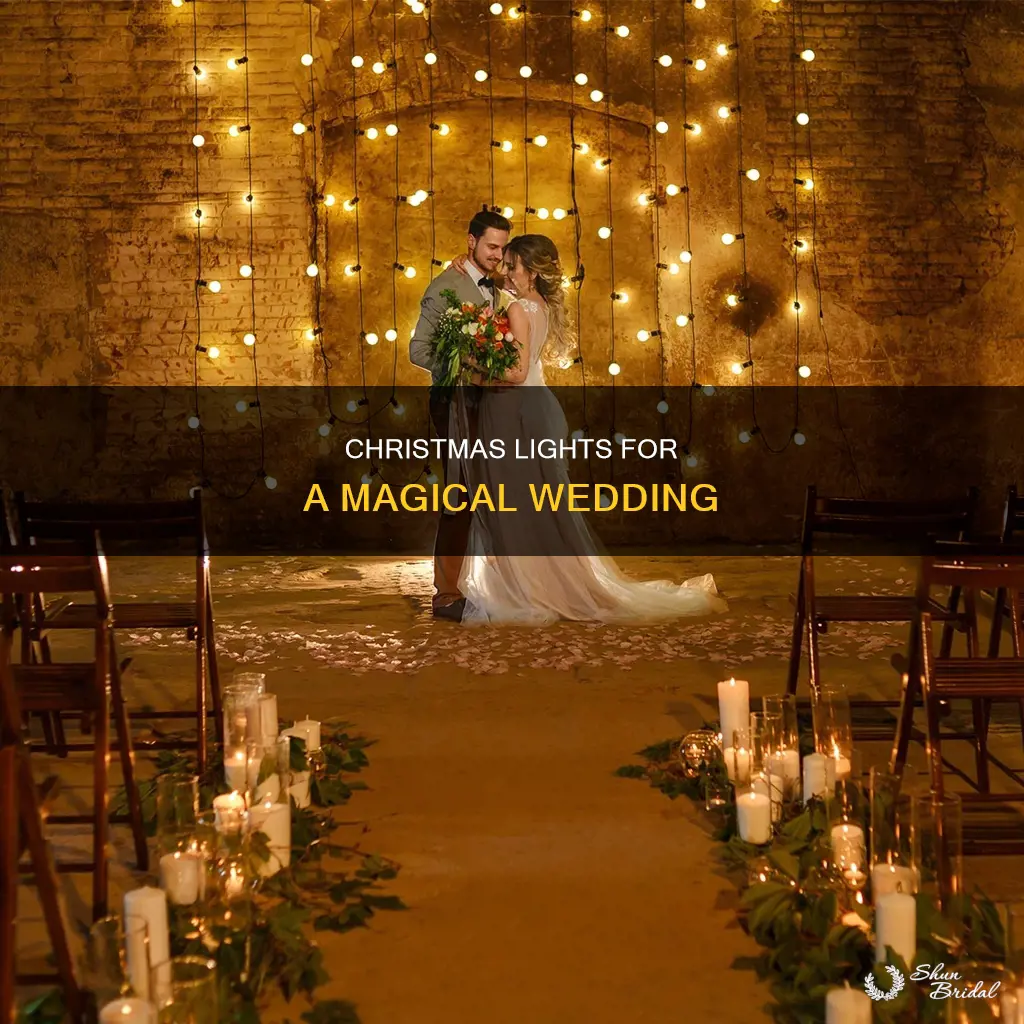 how to use christmas lights for wedding