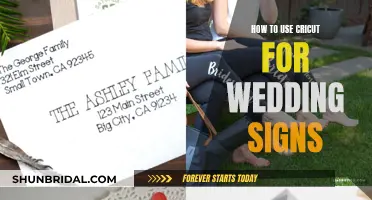 Create Wedding Signs with Cricut: A Beginner's Guide