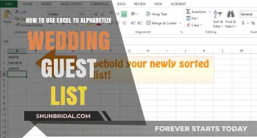 Alphabetize Your Wedding Guest List Effortlessly with Excel Tips