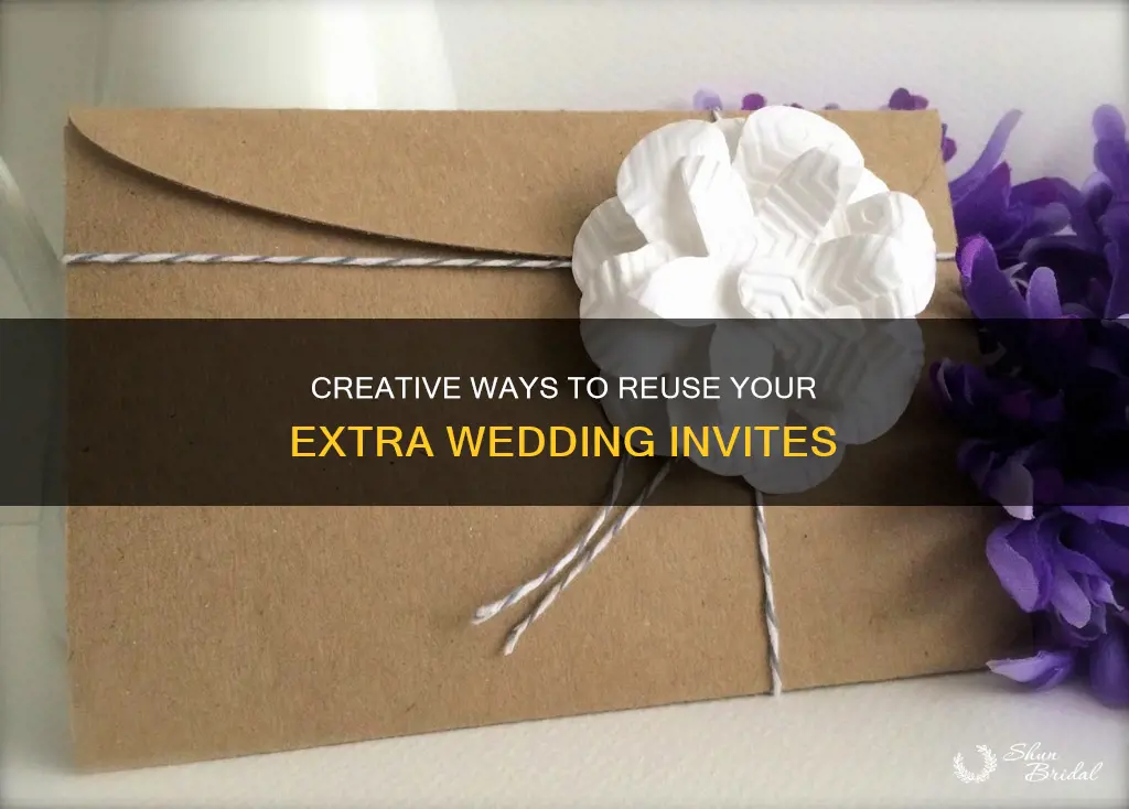 how to use extra wedding invitations