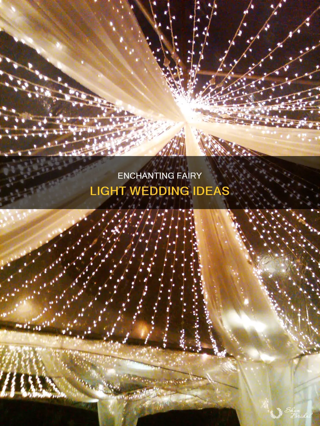 how to use fairy lights for a wedding