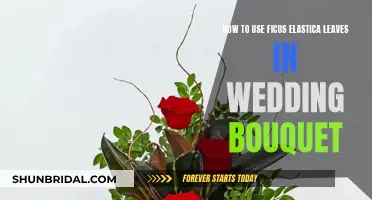 Ficus Elastica Leaves: A Unique Wedding Bouquet Idea