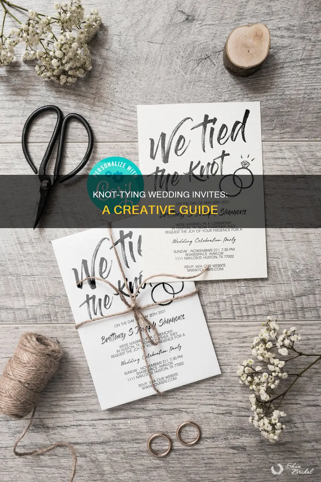 how to use it for wedding invitationtied the knot meaning