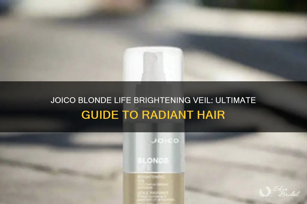 how to use joico blonde life brightening veil