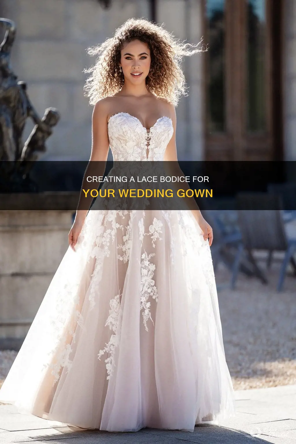 how to use lace for a wedding dress bodice