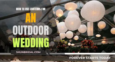 Lanterns Light the Way for Outdoor Weddings