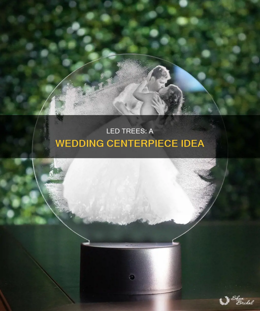 how to use led tree as centerpiece wedding