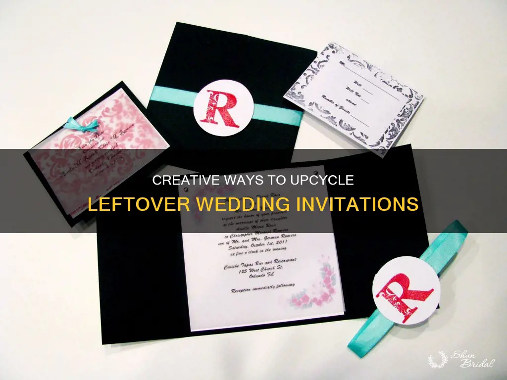 how to use leftover wedding invitations