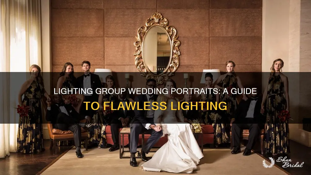 how to use light for wedding group portraits