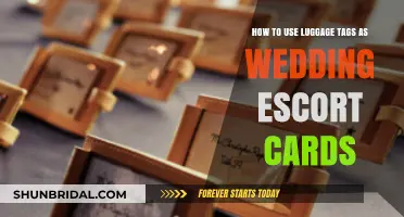 Creative Wedding Escort Cards: Using Luggage Tags for Destination Charm