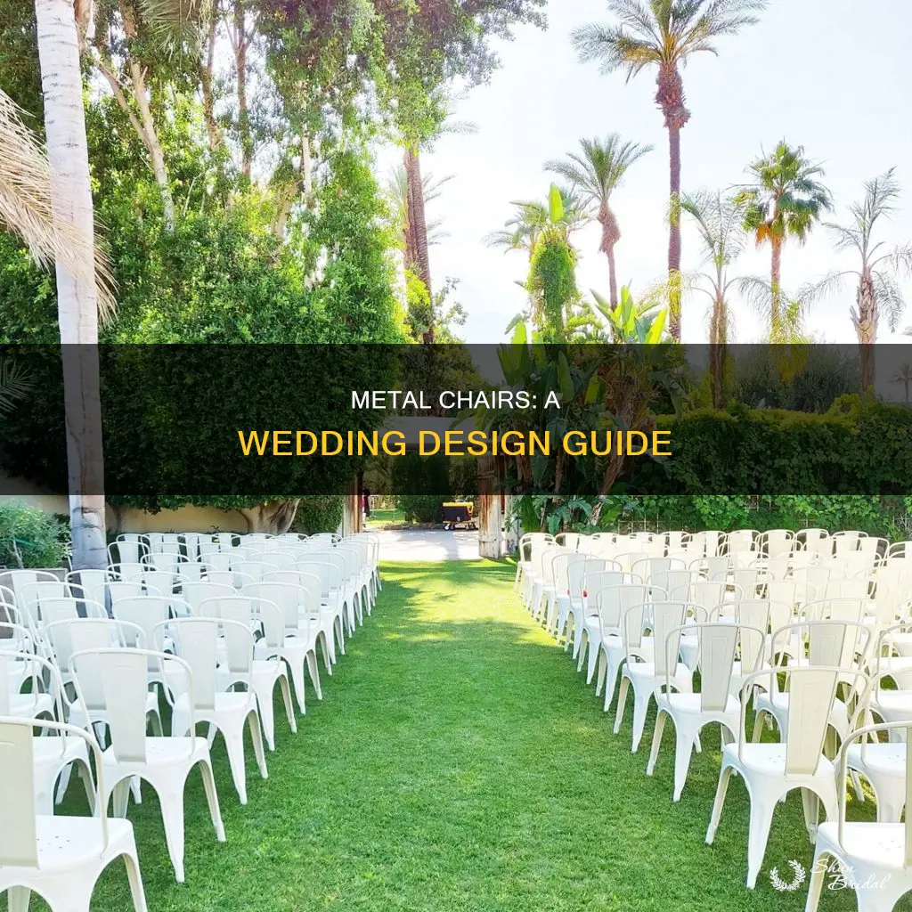 how to use metal chairs in wedding
