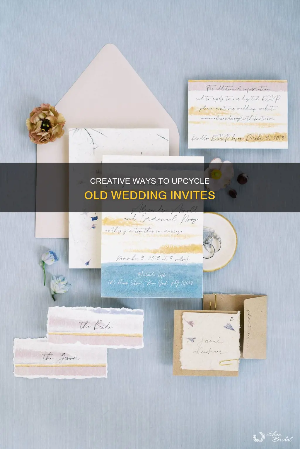 how to use old wedding invitations