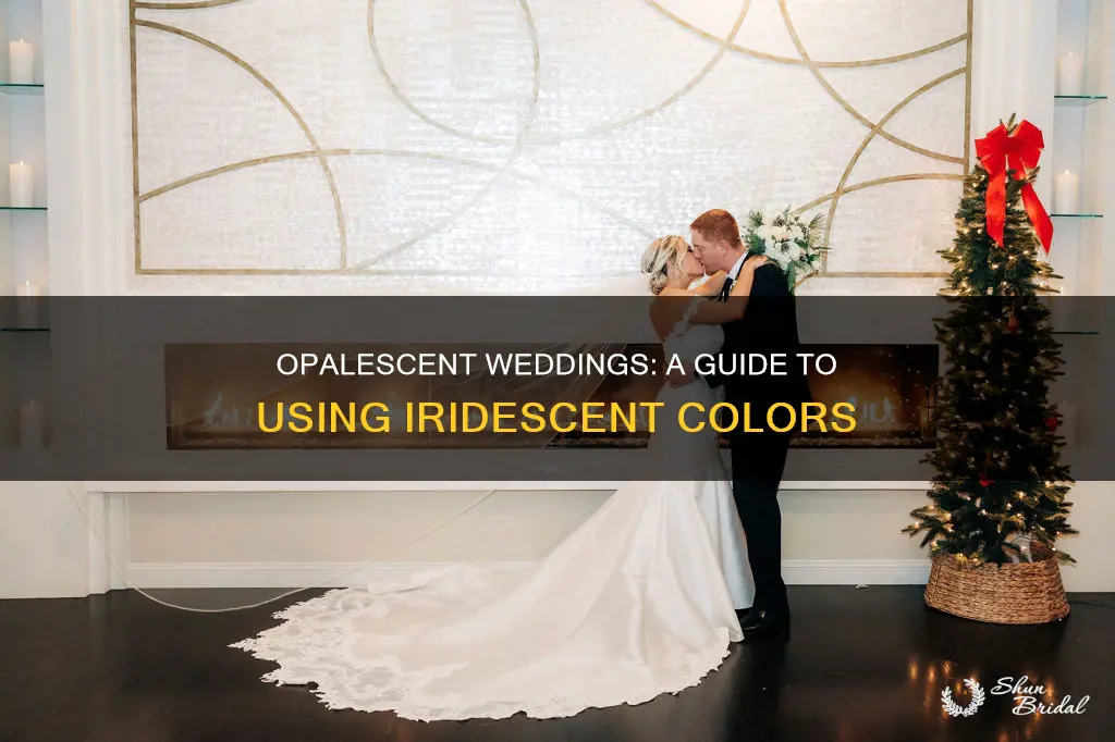 how to use opalescent color in a wedding