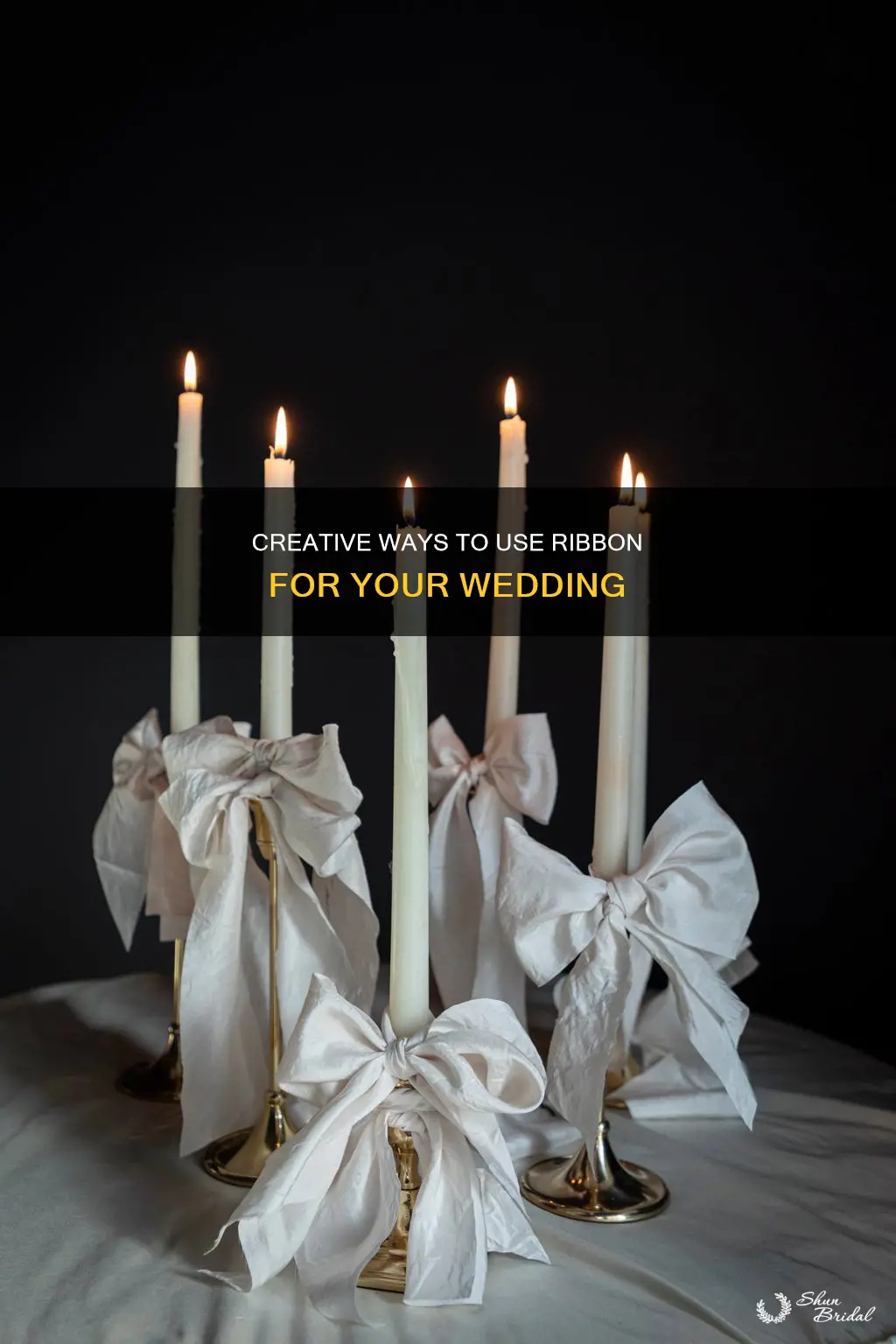how to use ribbon on wedding