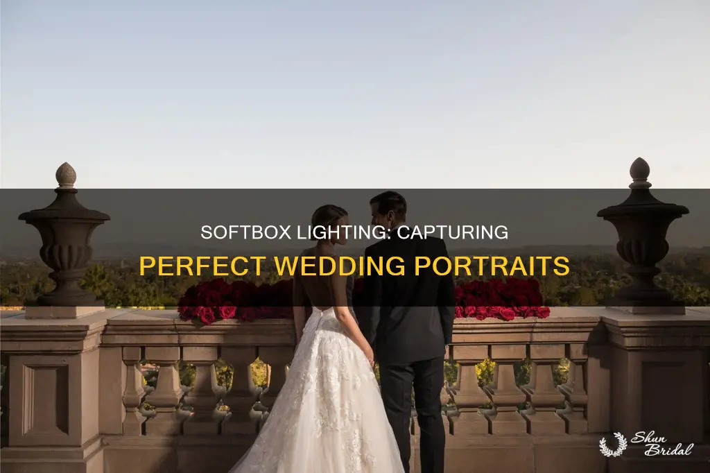 how to use softbox lighting inside for wedding portratis
