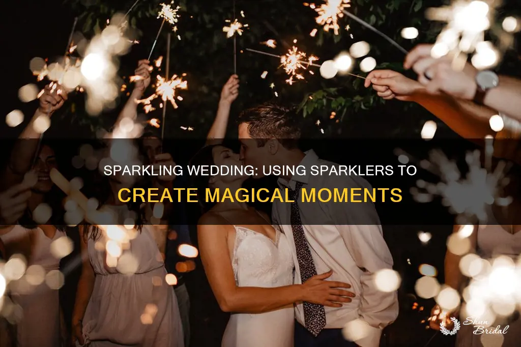 how to use sparklers at a wedding
