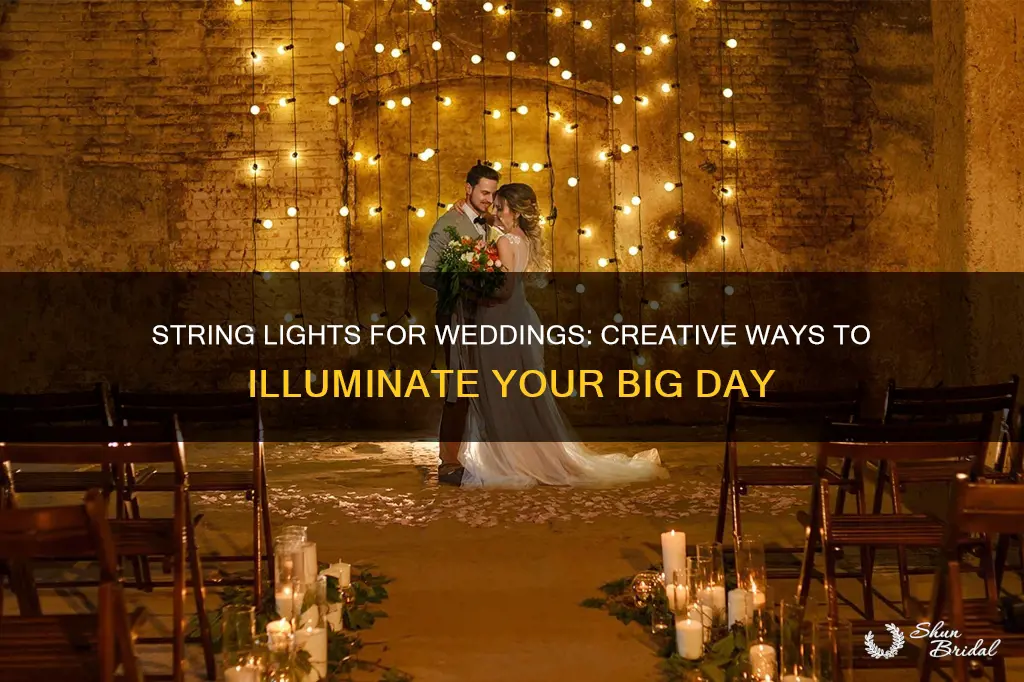 how to use string lights for weddings