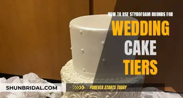 Styrofoam Rounds: Supporting Wedding Cake Tiers