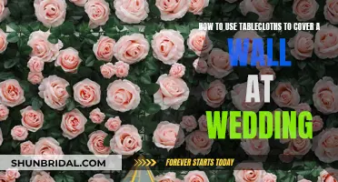 Tablecloth Wall Decor: A Creative Wedding Hack