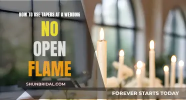 Creative Taper Ideas for a Wedding Without Open Flame