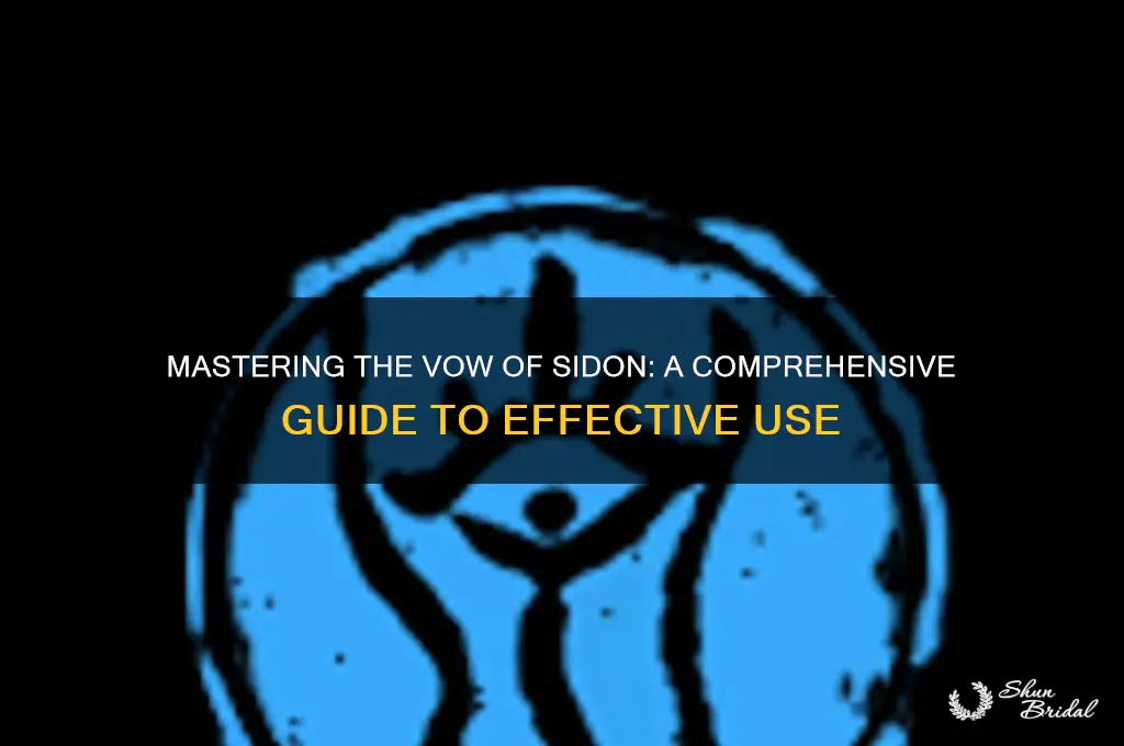 how to use the vow of sidon