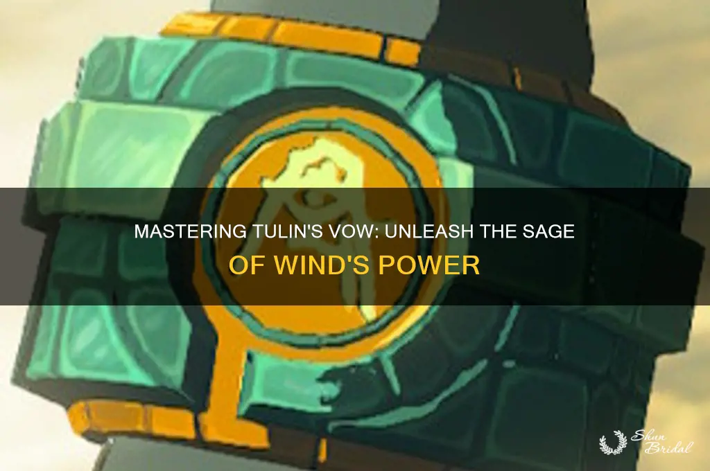 how to use the vow of tulin sage of wind