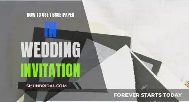 Tissue Paper: Enhancing Wedding Invites with Delicate Detail