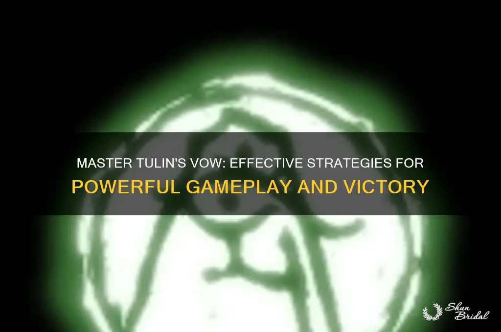 how to use tulins vow