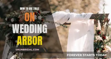 Creating a Dreamy Wedding Arbor with Tulle