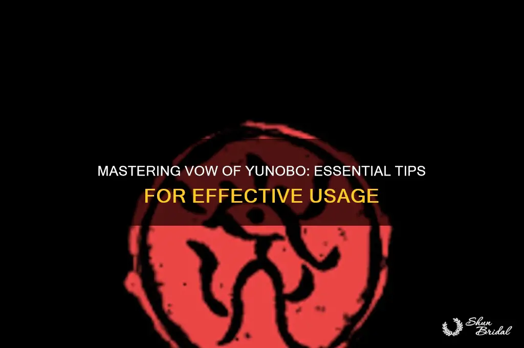 how to use vow of yunobo